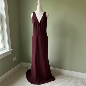 Ruby Sleeveless V-Neck Maxi Gown for Weddings